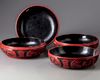 A PAIR OF CHINESE CINNABAR LACQUER BOXES, QING DYNASTY (1644-1911)