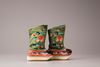 A pair of silk embroidered Chinese boots for young boys