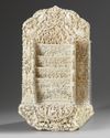A Cantonese carved ivory letter rack