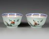 A PAIR OF JAPANESE ARITA CUPS 17TH CENTURY