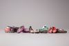 Six pairs of Chinese lotus and children shoes