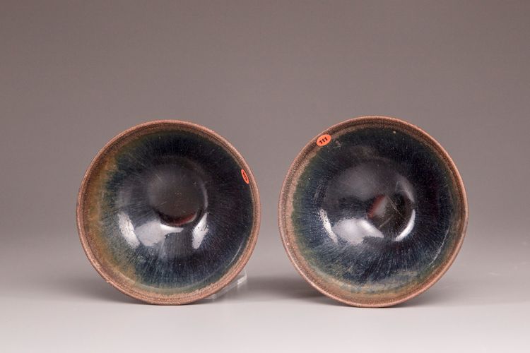 Two small Jianyao 'hare's fur' tea bowl