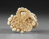 A JAPANESE BONE CARVING, 19TH CENTURY