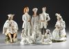 COLLECTION OF PORCELAIN SULTAN AND SULTANA CONTAINER MODELS, JACOB PETIT, 19TH CENTURY