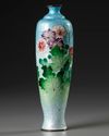 A JAPANESE TURQUOISE CLOISONNE ENAMEL VASE, MEIJI PERIOD