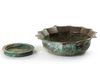 A PERSIAN BRONZE BOWL AND A SMALL BRONZE TRAY, KHORASSAN, 12TH-13TH CENTURY
