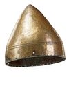 AN OTTOMAN KAYI GILT BRONZE HELMET, TURKEY,  LATE 16TH CENTURY