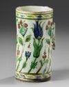 An Ottoman Iznik pottery tankard
