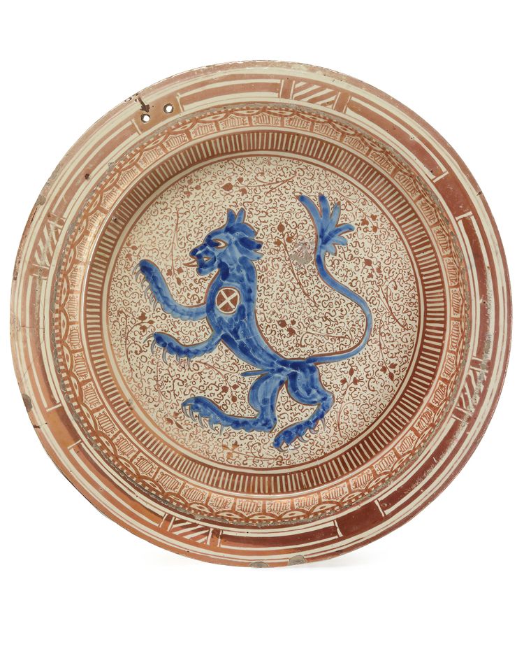 A MASSIVE HISPANO-MORESQUE LUSTRE CHARGER OR BASIN, 17TH CENTURY