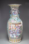 A large Chinese famille rose vase