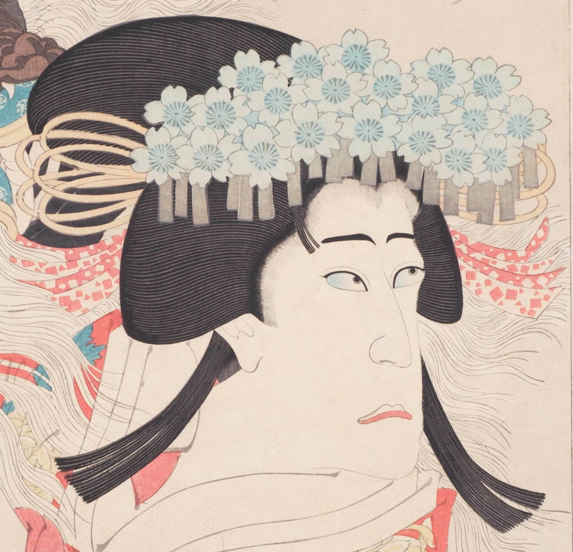 KABUKI ACTOR WOODBLOCK PRINT 役者絵 (YAKUSHA-E) BY TOSHIHIDE