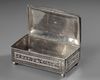 A NIELLO-INLAID SILVER CASKET, TURKEY 19TH CENTURY