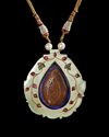 NEPHRITE JADE AMULET PENDANT, 20TH CENTURY