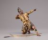 A gilt-bronze figure of a Samurai archer