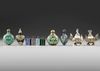SEVEN CHINESE SNUFF BOTTLES, 19TH-20TH CENTURY