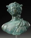A ROMAN BRONZE BUST OF BACCHUS, CIRCA 2ND-3RD CENTURY A.D.