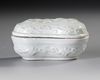 A CHINESE WHITE-GLAZED COVERED BOX, 17TH CENTURY