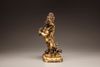A Sino-Tibetan gilt-bronze six-armed Mahakala