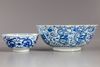 Two Chinese blue and white bowls