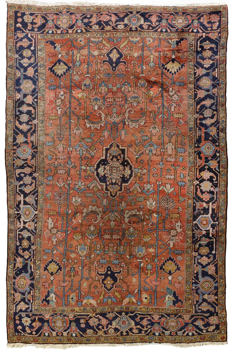 A BAGSCHEICH HERIZ CARPET, NORTH WEST PERSIA