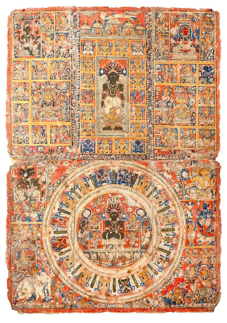 A JAIN PATA OF SAHASRAPHANA PARHANATHA GUJARAT, INDIA, 16TH CENTURY