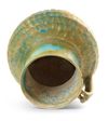 AN IRIDESCENT TURQUOISE BLUE GLAZED POTTERY JUG, KASHAN, 12TH CENTURY