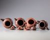 A group of four Chinese Yixing teapots