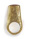 A GOLD-PLATED RING WITH CARNELIAN INTAGLIO, 19TH CENTURY
