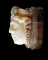 A LARGE CAMEO OF MEDUSA OF EXTRAORDINARY SIZE AND PROPORTIONS, 1ST-2ND CENTURY AD