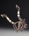 A GILT CARVED PERSIAN SCISSOR, KHURASAN STYLE 19TH CENTURY