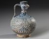 A SULTANABAD POTTERY COCKEREL-HEAD POTTERY EWER, PERSIA, 12TH CENTURY