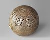 A MAMLUK REVIVAL SILVER INLAID SPHERICAL BRASS CENSER, 19TH CENTURY