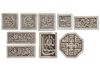 INTRICATELY ENGRAVED STONE TILES, MOROCCO, 19TH-20TH CENTURY