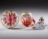 A BOHEMEIAN GLASS COVERED CUP AND COVER, 19TH CENTURY