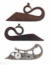 THREE STEEL FLINT STRIKERS, INDIA, 17TH-18TH CENTURY