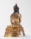 A CHINESE ZANABAZAR-STYLE GILT BRONZE AMITAYUS