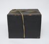 A JAPANESE BLACK LACQUERED BOX WITH A CURVED LID, TAISHO PERIOD (1912-1926)