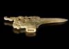 A LIGHT GREEN JADE GE (HALBERD), CHINA, HAN DYNASTY (206 BC-220 AD)