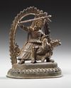 A BRONZE FIGURE OF BHAIRAVA, NEPAL, 18TH CENTURY