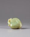 A Chinese jade carving of a peach