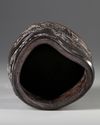 A CARVED ZITAN BRUSH POT, BITONG,  QING DYNASTY (1644-1911)