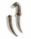 A PERSIAN STEEL DAGGER (KHANJAR), PERSIA 20TH CENTURY