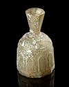 AN INTACT WHEEL-CUT CLEAR GLASS BOTTLE PROBABLY NORTH EAST PERSIA, 8TH-9TH CENTURY