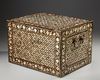 AN INDO-PORTUGUESE INLAID WOODEN CHEST, GOA INDIA, 17TH CENTURY