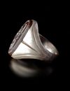 AN AGATE SEAL RING