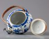 A CHINESE BLUE AND WHITE TEAPOT