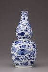A blue and white porcelain vase