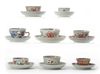 EIGHT CHINESE CUPS AND SAUCERS, 18TH CENTURY