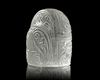 A KING (SHAH) ROCK CRYSTAL CHESS PIECE, IRAQ OR KHORASAN, LATE 9TH - EARLY 10TH CENTURY