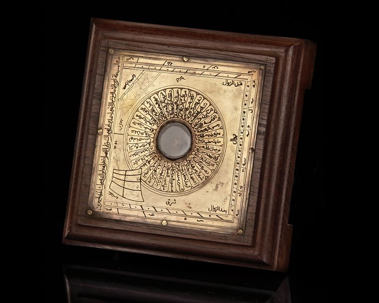 AN OTTOMAN QIBLA-INDICATOR AND COMPASS, 19TH CENTURY